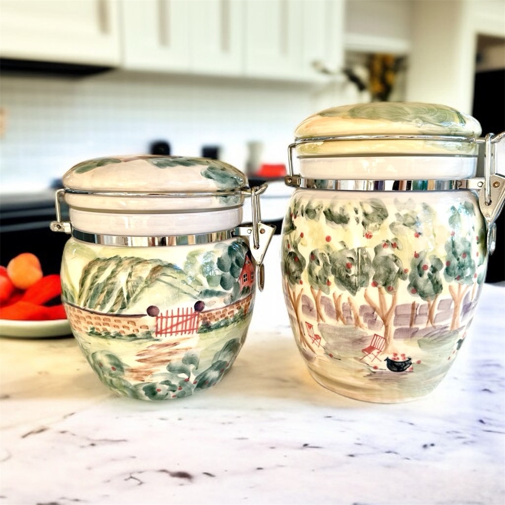 Michal Sparks French Landscape Ceramic Collectors Cookie Jars - Picture 7 of 7